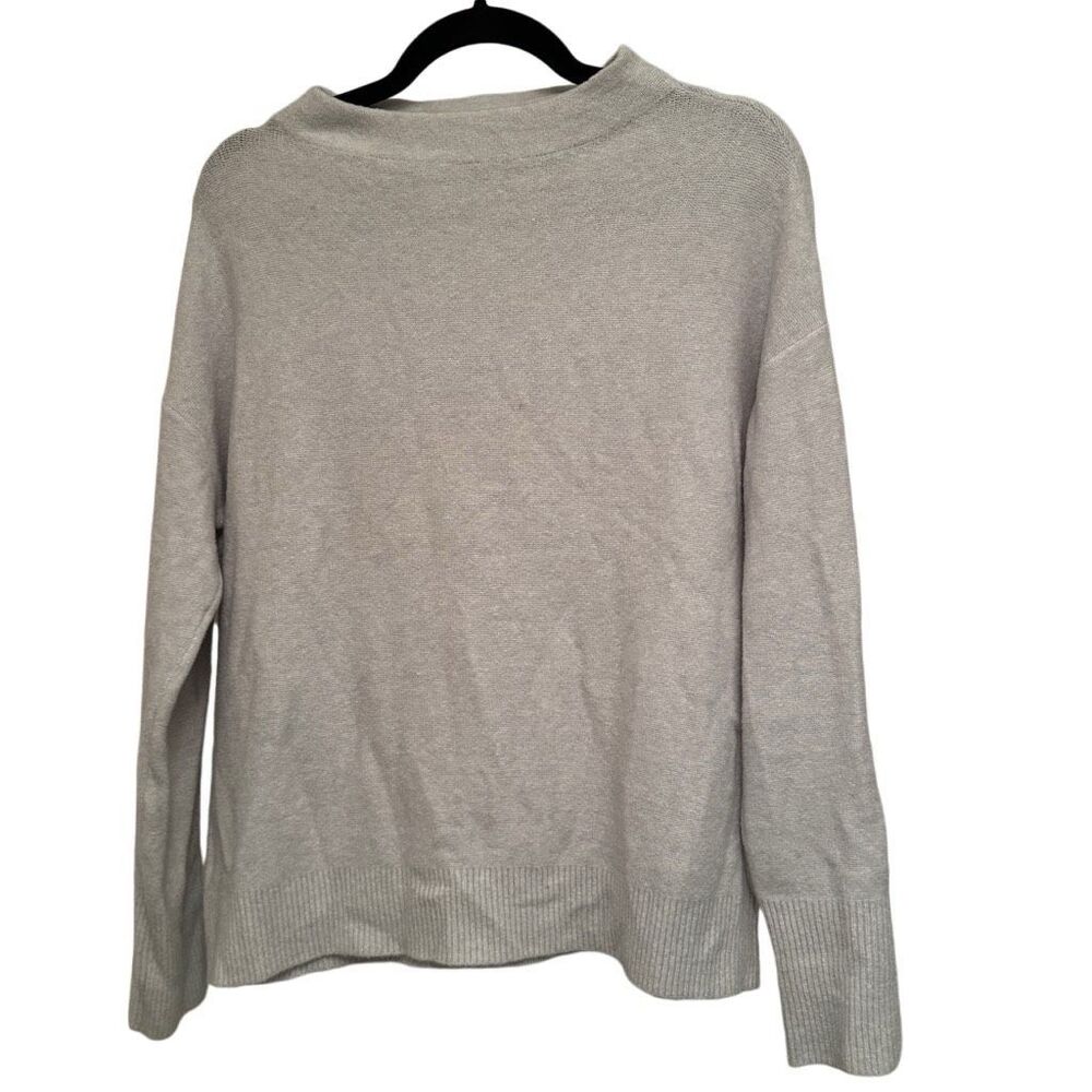Ann Taylor grey mock neck sweater - size s